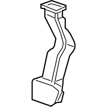 GM 22885833 Lower Duct, Driver Side 22885833 GM Lower Duct, Driver Side Illustration 1 of 1