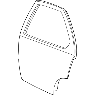 GM 88955389 Door Shell 88955389 GM Door Shell Illustration 1 of 1
