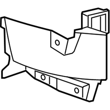 GM 94551791 Side Baffle 94551791 GM Side Baffle Illustration 1 of 1