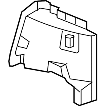 GM 94551787 Side Baffle 94551787 GM Side Baffle Illustration 1 of 1