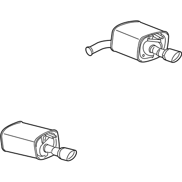 Chevy 92295692 Rear Muffler