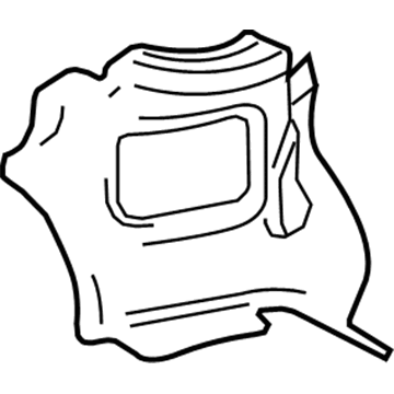 22922705 GM Insulator, Front Passenger Side Illustration 1 of 1