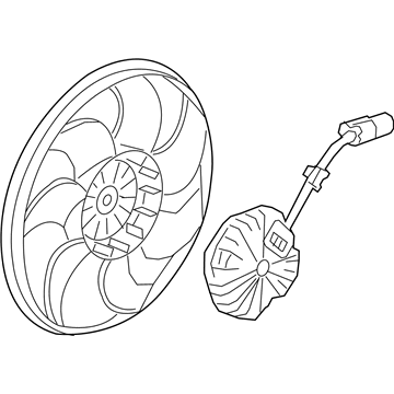 Cadillac CT6 Cooling Fan Assembly - 23405263