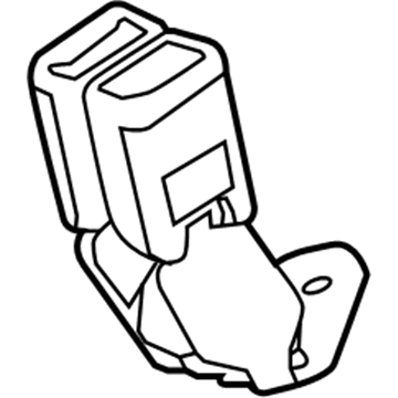 19366928 GM Lap & Shoulder Belt, Black, Rear Driver Side Illustration 1 of 1