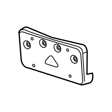 84740003 GM License Bracket Illustration 1 of 1