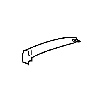 GM 13509697 Molding Insert, Silver, Rear 13509697 GM Molding Insert, Silver, Rear Illustration 1 of 1