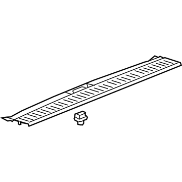 GM 22886552 Scuff Plate, Black, Rear 22886552 GM Scuff Plate, Black, Rear Illustration 1 of 1