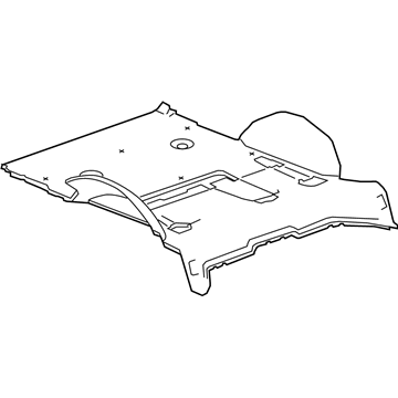 GM 23110445 Carpet, Rear 23110445 GM Carpet, Rear Illustration 1 of 1