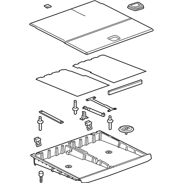 GM 84967297 Storage Box, Rear 84967297 GM Storage Box, Rear Illustration 1 of 1