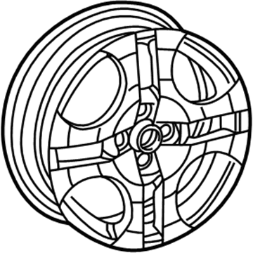 Saturn 9594987 Wheel, Alloy
