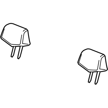 20800275 GM Headrest, Titanium, Rear Illustration 1 of 1