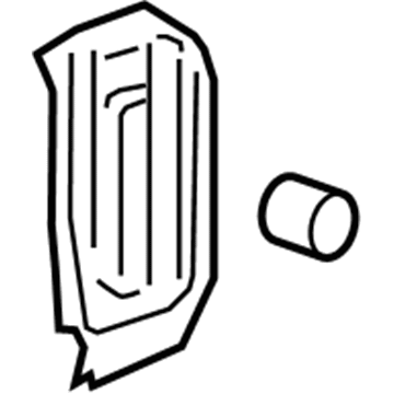 GM 22870690 Reinforcement Plate, Driver Side 22870690 GM Reinforcement Plate, Driver Side Illustration 1 of 1