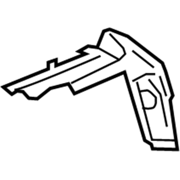 GM 22870259 Upper Extension, Rear Inner Driver Side 22870259 GM Upper Extension, Rear Inner Driver Side Illustration 1 of 1