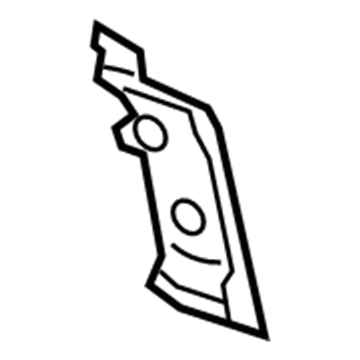 GM 20989142 Tail Lamp Panel, Driver Side 20989142 GM Tail Lamp Panel, Driver Side Illustration 1 of 1