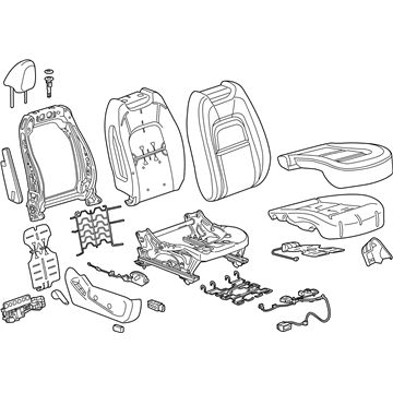84310984 GM Steering Wheel, Black Illustration 1 of 1