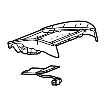 GM 84849646 Seat Cushion Pad, Front Passenger Side 84849646 GM Seat Cushion Pad, Front Passenger Side Illustration 1 of 1