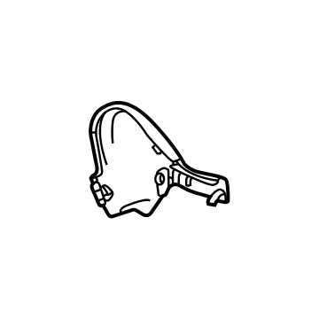84791851 GM Inner Finish Panel, Jet Black, Passenger Side Illustration 1 of 1