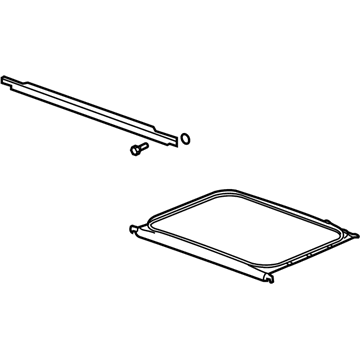 GM 20847267 Glass Frame, Black 20847267 GM Glass Frame, Black Illustration 1 of 1