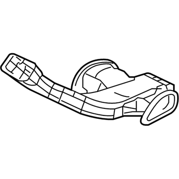 GM 20784409 Center Duct 20784409 GM Center Duct Illustration 1 of 1