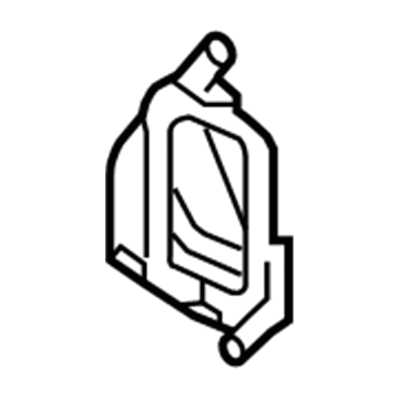GM 10377089 Outlet Duct, Passenger Side 10377089 GM Outlet Duct, Passenger Side Illustration 1 of 1