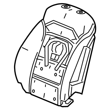 GM 84520489 Seat Back Pad, Front 84520489 GM Seat Back Pad, Front Illustration 1 of 1