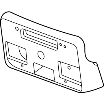 GM 85650573 License Bracket 85650573 GM License Bracket Illustration 1 of 1