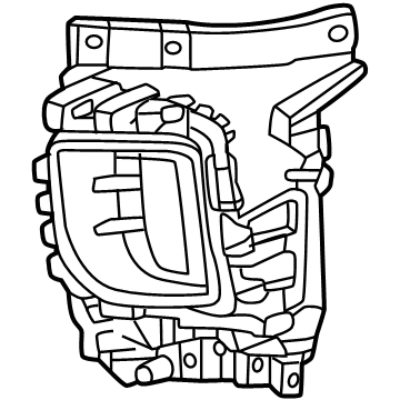 GM 84973680 Trim Bezel, Black, Front Driver Side 84973680 GM Trim Bezel, Black, Front Driver Side Illustration 1 of 1