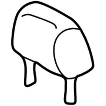 88974137 GM Headrest, Light Gray Illustration 1 of 1