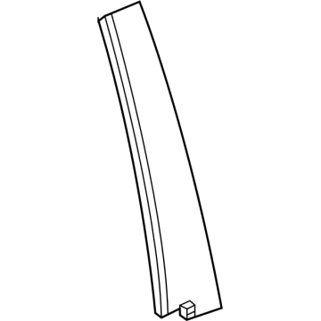 GM 26345138 Applique, Rear Side Door Window Reveal 26345138 GM Applique, Rear Side Door Window Reveal Illustration 1 of 1