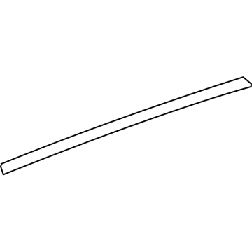 GM 26345130 Molding, Rear Side Door Window Reveal, Upper 26345130 GM Molding, Rear Side Door Window Reveal, Upper Illustration 1 of 1