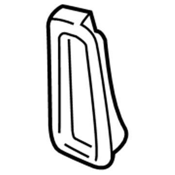 GM 12454625 Side Air Bag Cover, Driver Side 12454625 GM Side Air Bag Cover, Driver Side Illustration 1 of 1