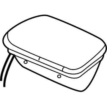 GM 10443040 Passenger Air Bag, Dark Gray 10443040 GM Passenger Air Bag, Dark Gray Illustration 1 of 1