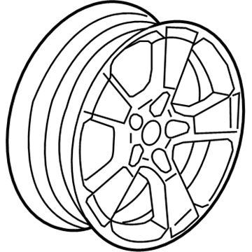 19177077 GM Wheel, Alloy, Rear Illustration 1 of 1