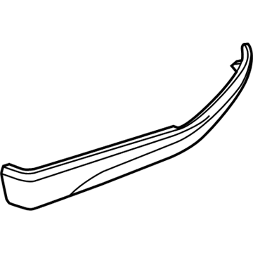 GM 23461463 Armrest Cover, Black, Front Passenger Side 23461463 GM Armrest Cover, Black, Front Passenger Side Illustration 1 of 1