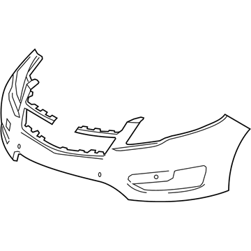 GM 20980829 Bumper Cover 20980829 GM Bumper Cover Illustration 1 of 1