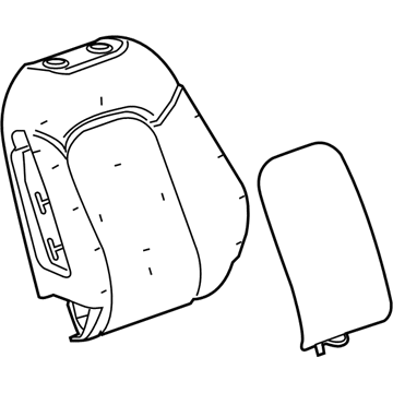 GM 95078003 Seat Back Pad 95078003 GM Seat Back Pad Illustration 1 of 1