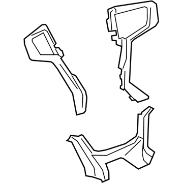 GM 84994098 Trim Cover, Black 84994098 GM Trim Cover, Black Illustration 1 of 1