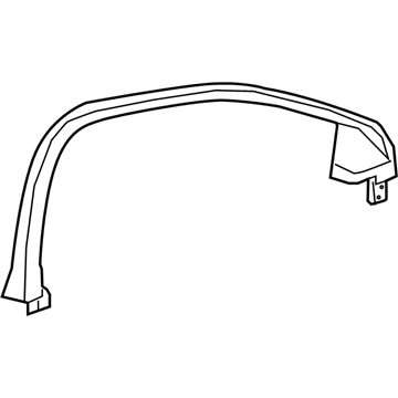 GM 84195399 Upper Trim, Front Passenger Side 84195399 GM Upper Trim, Front Passenger Side Illustration 1 of 1