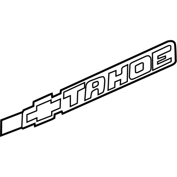 15126054 GM Nameplate, Rear Illustration 1 of 1
