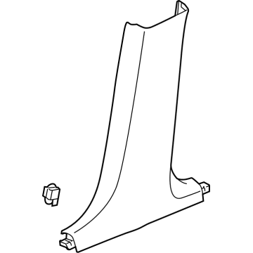 GM 84932512 Lower Center Pillar Trim, Inner Passenger Side 84932512 GM Lower Center Pillar Trim, Inner Passenger Side Illustration 1 of 1