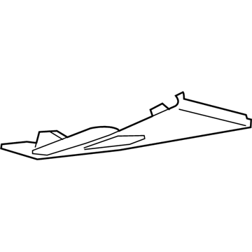 13191023 GM Rear Pillar Trim, Upper Passenger Side Illustration 1 of 1