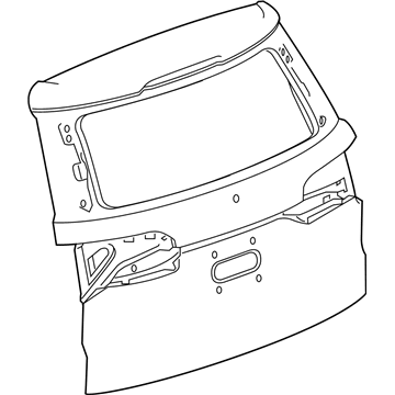 84795580 GM Lift Gate Illustration 1 of 1