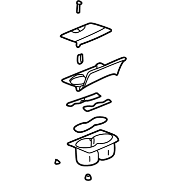 GM 25693205 Cup Holder, Oak 25693205 GM Cup Holder, Oak Illustration 1 of 1