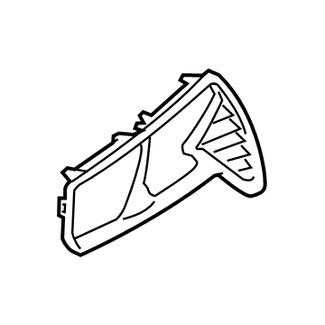 23395435 GM Lamp Bezel, Blue, Driver Side Illustration 1 of 1