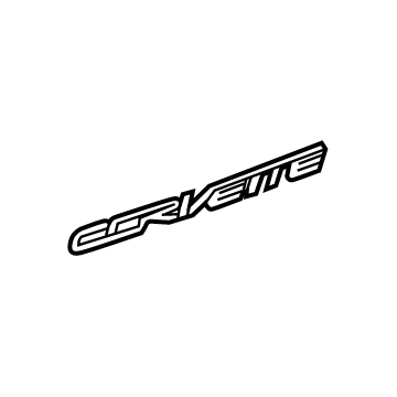 GM 22996232 Nameplate, Carbon 22996232 GM Nameplate, Carbon Illustration 1 of 1