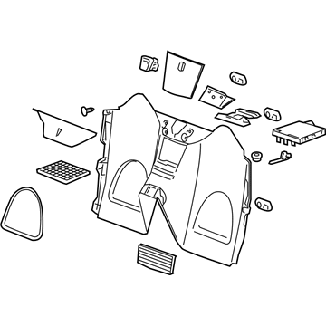 25993622 GM Partition Panel, Rear Illustration 1 of 1