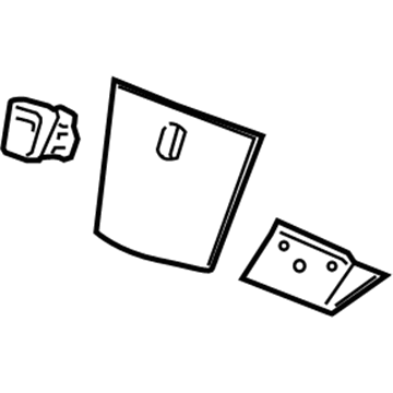 25823540 GM Compartment Door, Rear Illustration 1 of 1