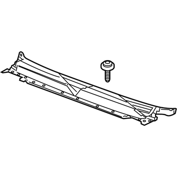 GM 25905501 Cowl Grille, Black, Center 25905501 GM Cowl Grille, Black, Center Illustration 1 of 1