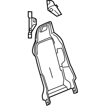 GM 88993298 Seat Back Frame 88993298 GM Seat Back Frame Illustration 1 of 1