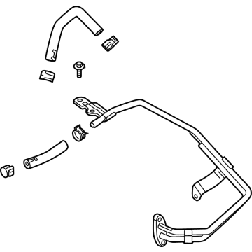 GM 55508983 Coolant Line 55508983 GM Coolant Line Illustration 1 of 1